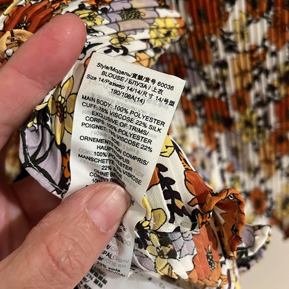 Tory Burch Multicolor Ruffle Blouse - Picture 10 of 15